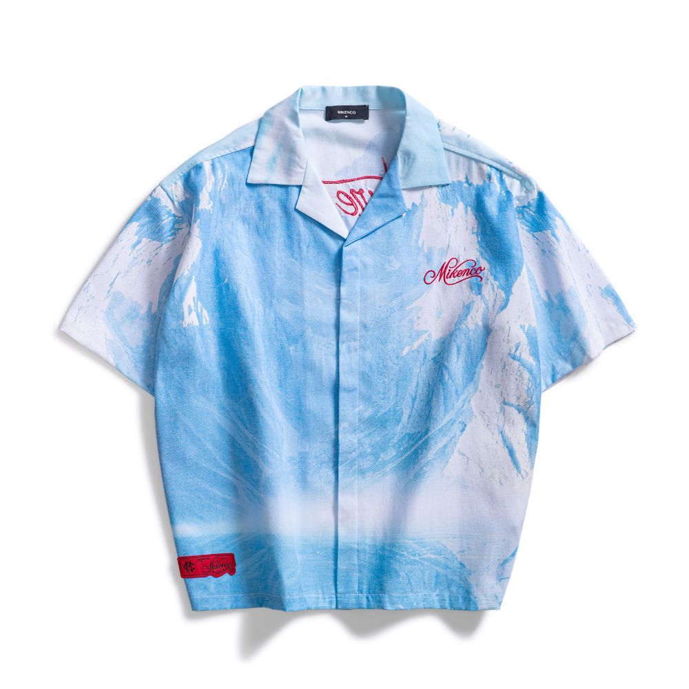 Áo sơ mi unisex MIKENCO Peak Moutain Short Sleeve Shirt