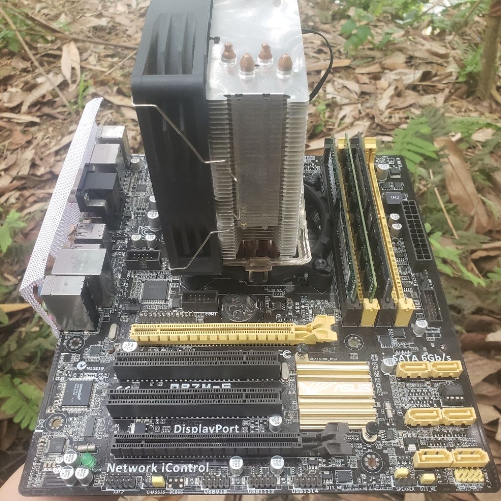 combo main q87m-e i7 4770 ram 12gb 1600 tản khí 4 ống đồng