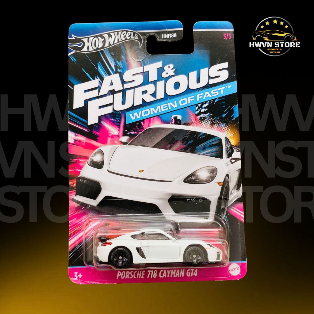 Miniverse - Xe mô hình Hotwheels Silver Series Porsche 718 Cayman GT4 màu trắng