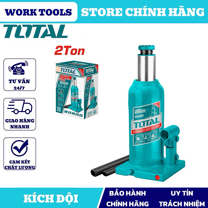 TOTAL Con đội 2 tấn THT109022 (Cam kết Chính Hãng 100%)