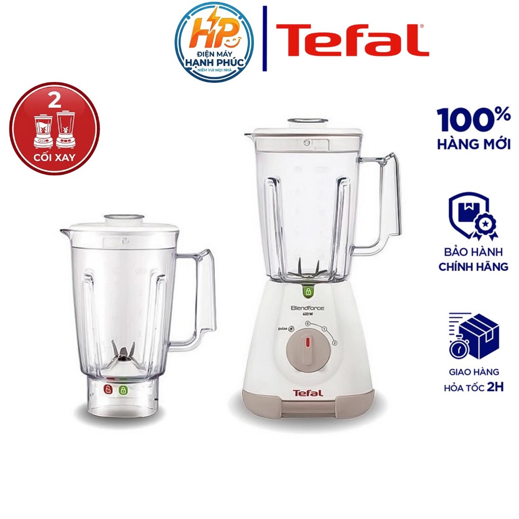 Máy xay sinh tố Tefal BL30A165 công suất 400W, 2 cối xay 1.25L - Bảo hành 2 năm chính hãng