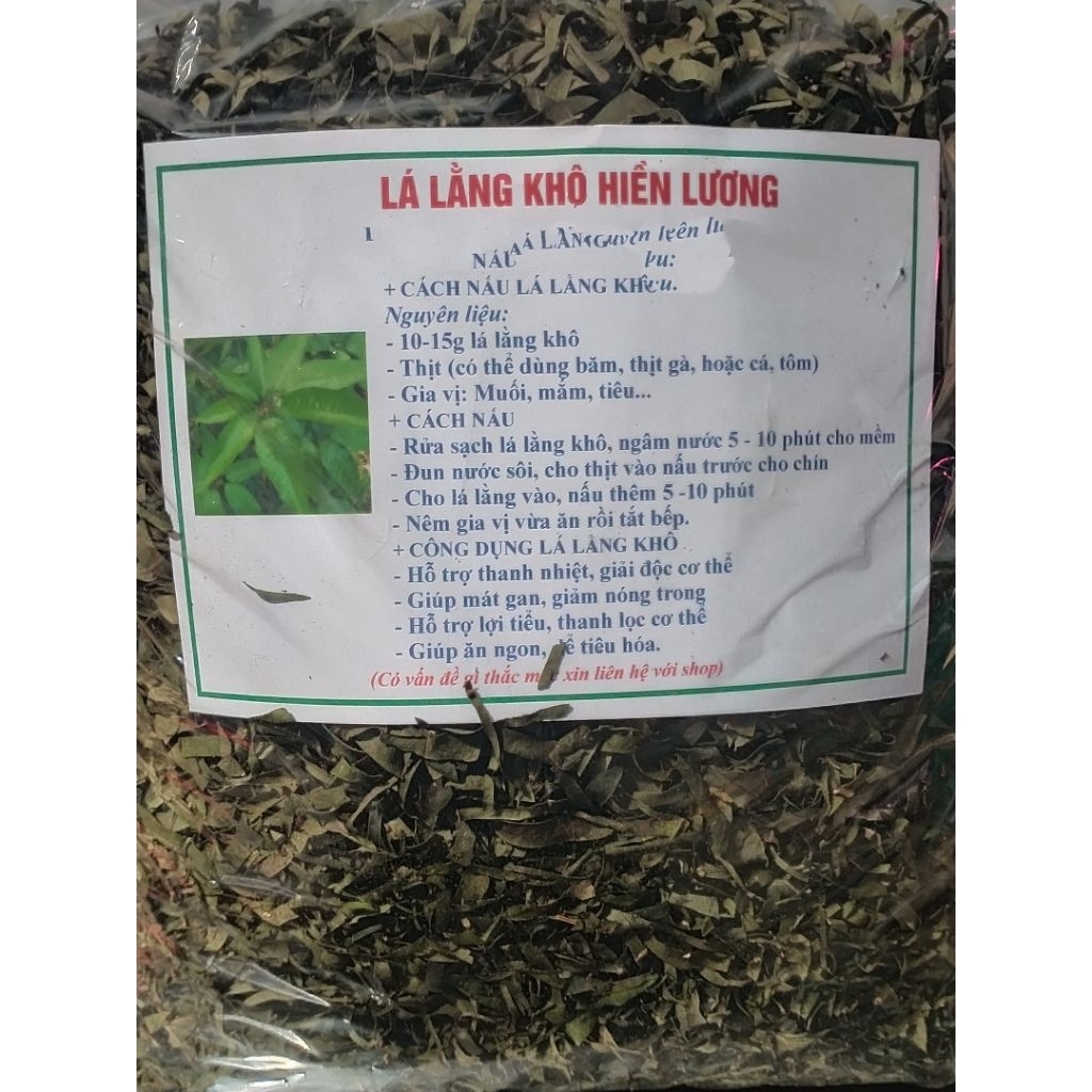 Lá lằng (lá đắng) khô 300gr/40k
