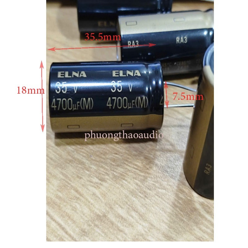Tụ Elna RA3 4700uf 35V,Tụ điện phân cực elna 4700uf 35v