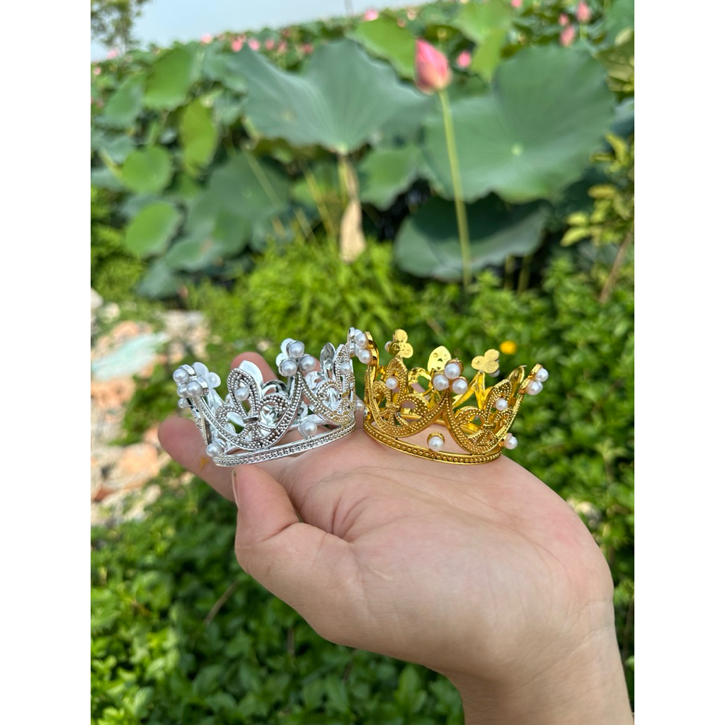 vương miện trang trí size nhỏ 6*4cm