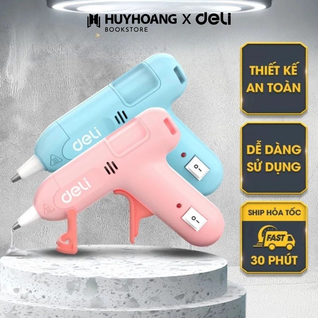 Máy Bắn Keo Nến DELI Công Suất 20W - KÈM 10 QUE KEO - Tiện Lợi, Làm Nóng Nhanh (EDL390021) Tools