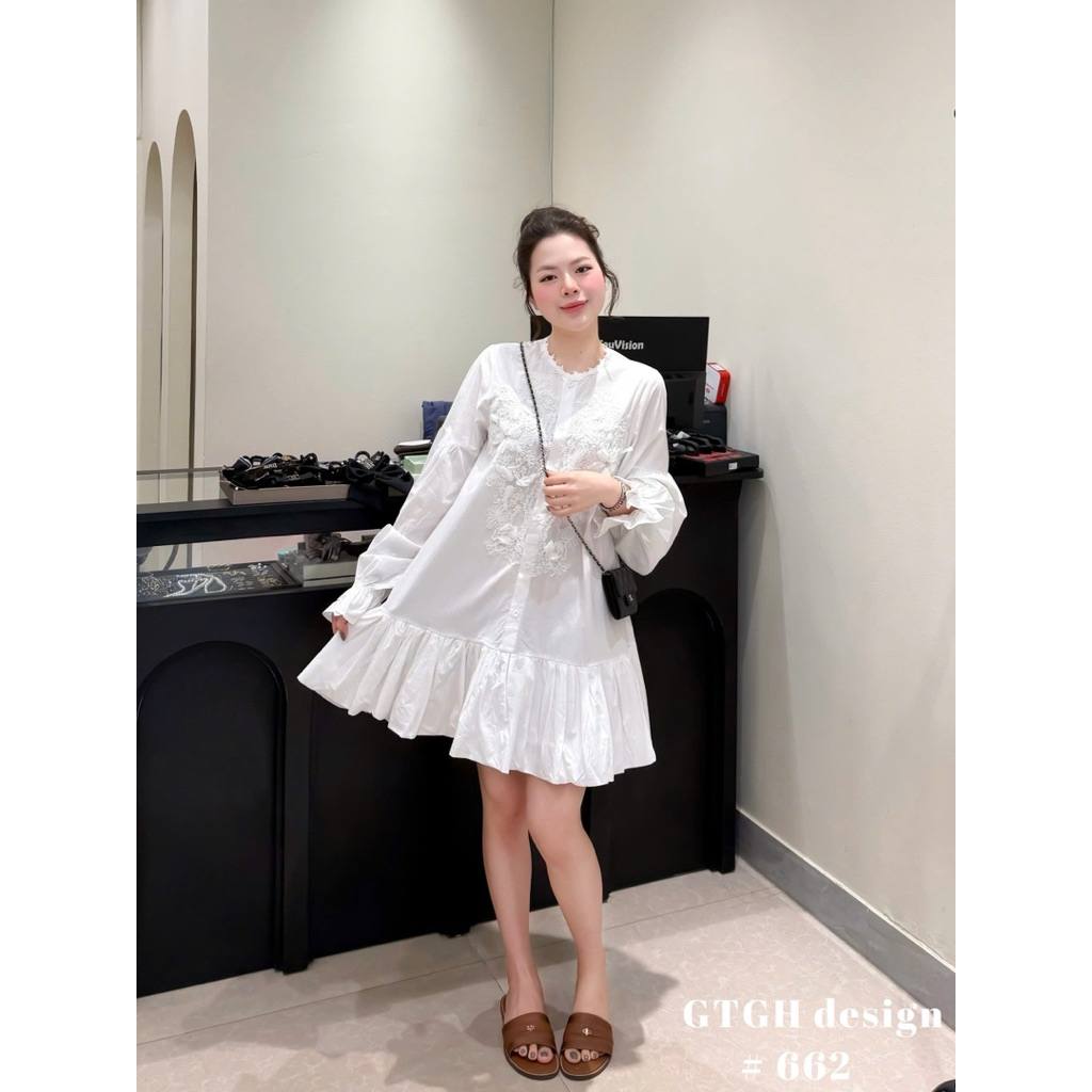 Váy babaydoll thêu xinh mê