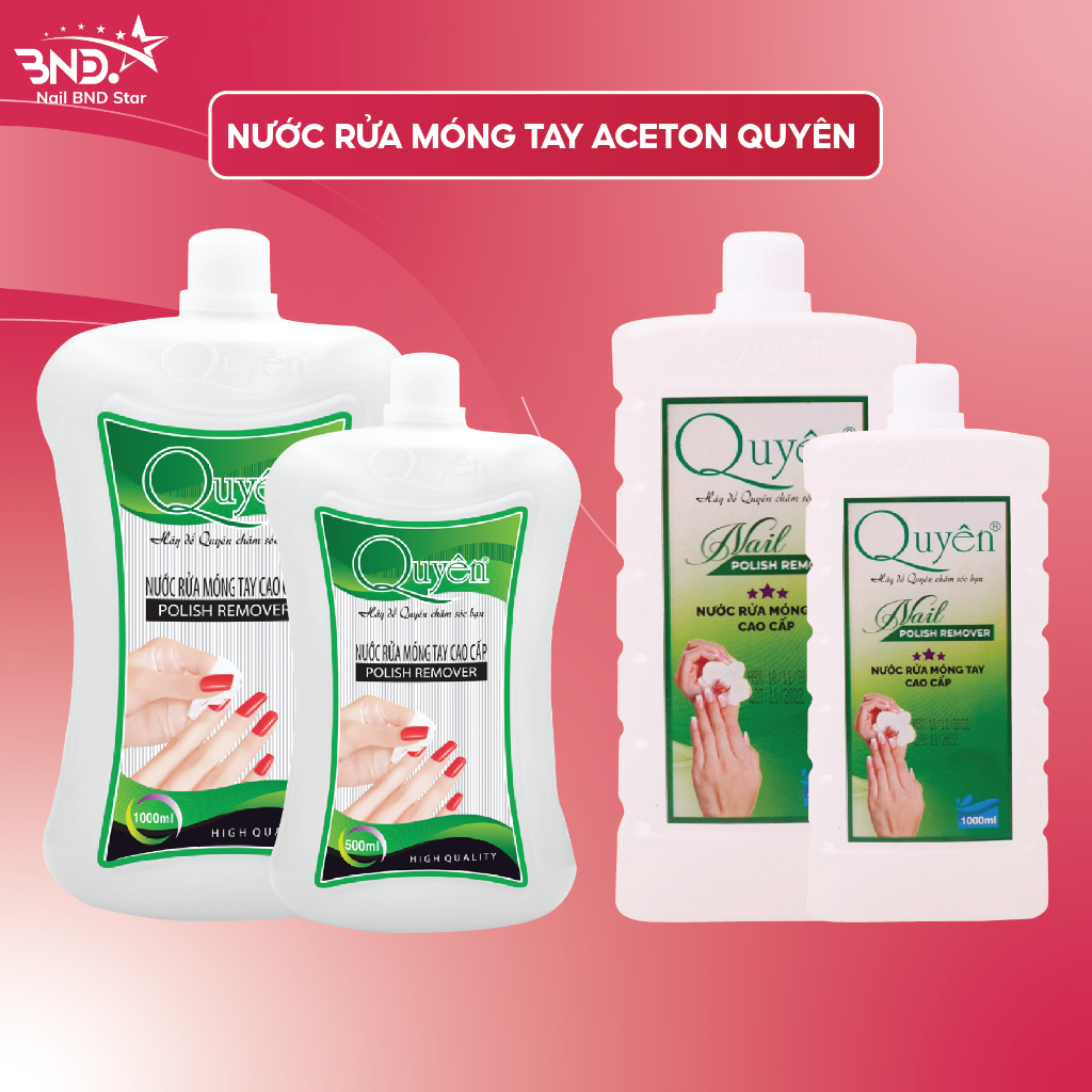 Aceton nước rửa móng tay, Axiton Quyên rửa móng tay