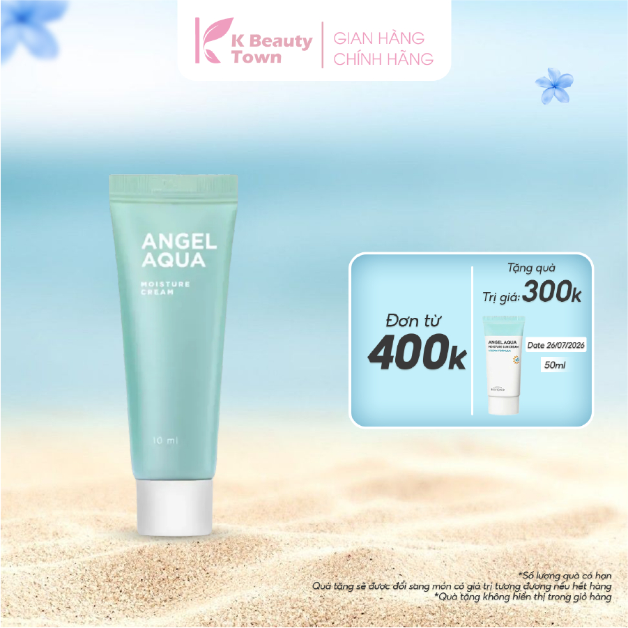 Kem dưỡng ẩm thuần chay cấp nước chuyên sâu Beyond Angel Aqua Moisture Cream 10ml x K Beauty Town
