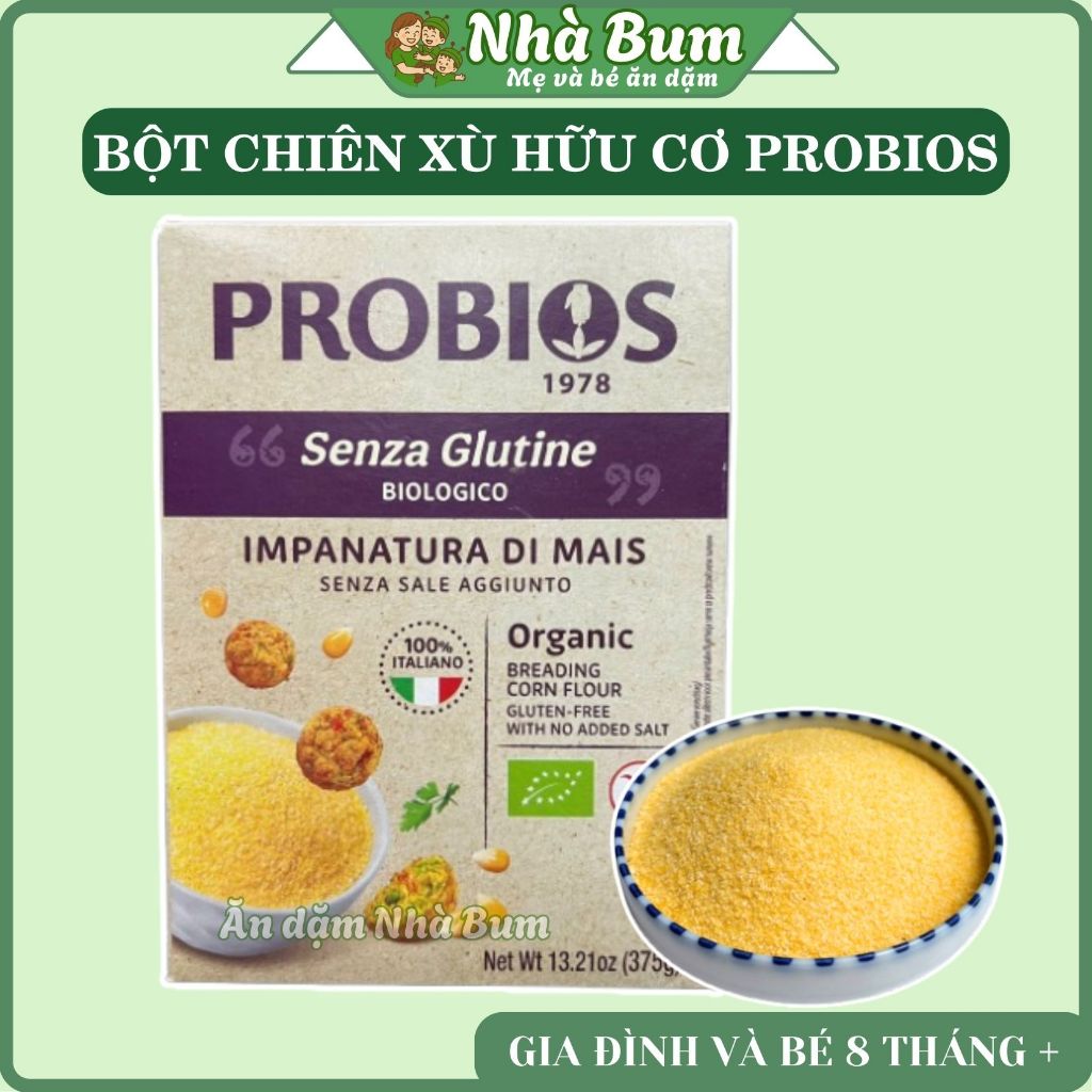 [Date 3/2027) Bột chiên xù hữu cơ Probios Ý
