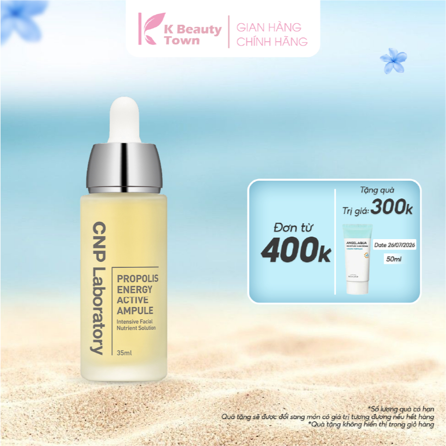 Tinh chất tái tạo phục hồi da chiết xuất keo ong CNP Propolis Energy Active Ampule x K Beauty Town