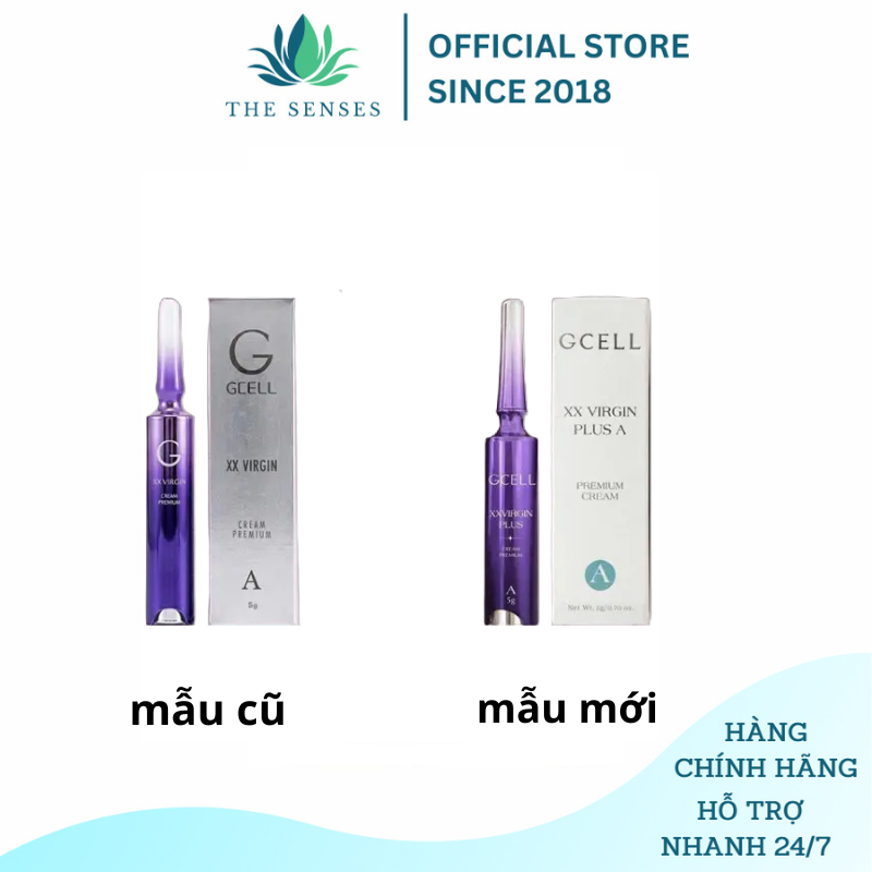 Kem làm hồng nách, mông, bẹn Gcell XX Virgin Cream Premium A 5ml-10ml - The Senses