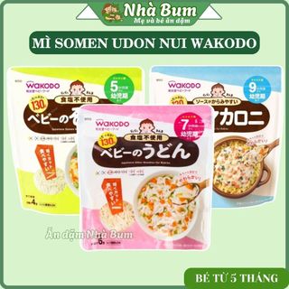 Mì cho bé ăn dặm Wakodo 130g - Mì Somen - Mì Udon-Nui Xoắn Wakodo