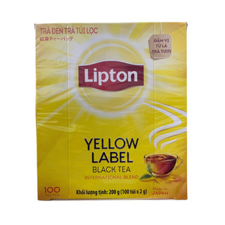 Trà Nhúng Lipton Nhãn Vàng 100 Gói ( Hàng nhập khẩu Nhật Bản)