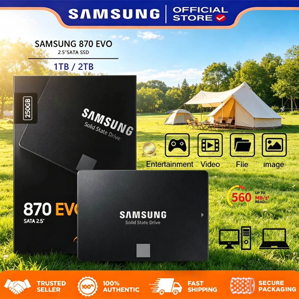 Samsung 500GB / 1TB SSD tốc độ cao 870 EVO ổ cứng bên trong máy tính