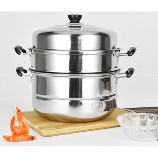 [SBS] NỒI XỬNG HẤP INOX 3 TẦNG - 28CM