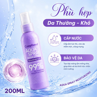 Xịt Khoáng Compliment Revitalizing Cấp Ẩm Tức Thì, Phục Hồi Và Làm Dịu Da Nhạy Cảm 200ml