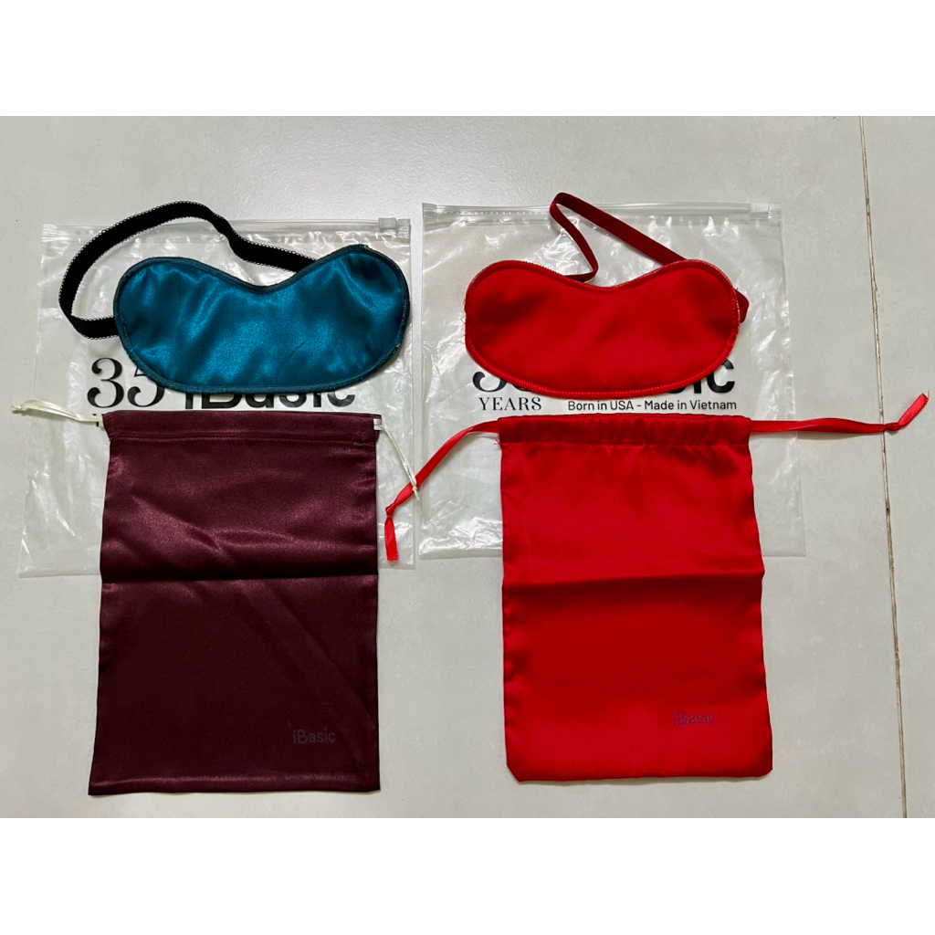 Combo Bịt mắt và Túi rút mini iBasic