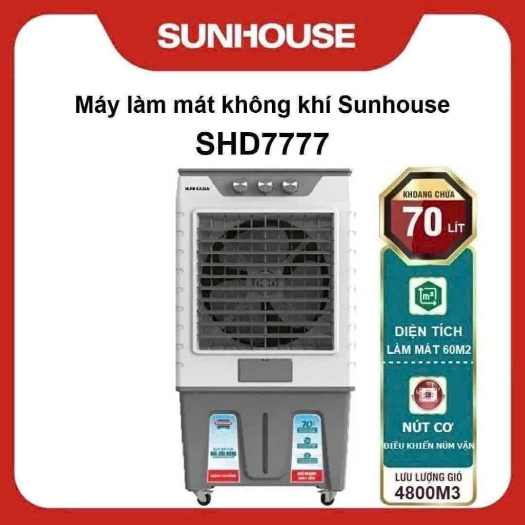 (XẢ KHO) QUẠT ĐIỀU HÒA HƠI NƯỚC SUNHOUSE SHD7777