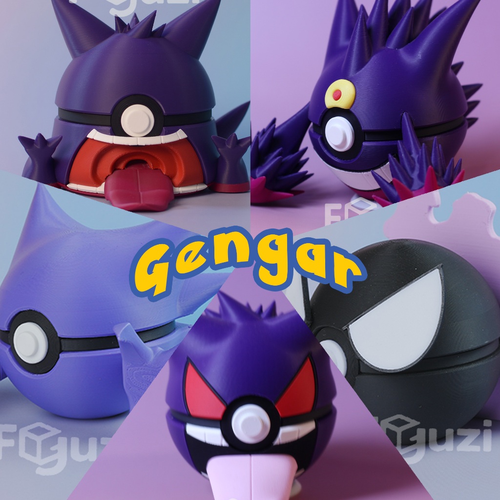 Mô hình Pokemon - Gengar Family - Sưu Tầm Trang Trí Quà Tặng - Mega Gengar, Haunter, Gastly, Giganta