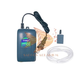 MÁY BƠM SỦI TẠO OXY SOBO SB-108 | 248 | 348 | 648 – CHO HỒ CÁ THỦY SINH ( TẶNG DÂY + ĐẤU THỔI O2 )