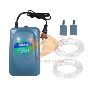 MÁY BƠM SỦI TẠO OXY SOBO SB-108 | 248 | 348 | 648 – CHO HỒ CÁ THỦY SINH ( TẶNG DÂY + ĐẤU THỔI O2 )