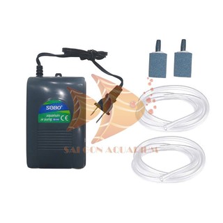 MÁY BƠM SỦI TẠO OXY SOBO SB-108 | 248 | 348 | 648 – CHO HỒ CÁ THỦY SINH ( TẶNG DÂY + ĐẤU THỔI O2 )