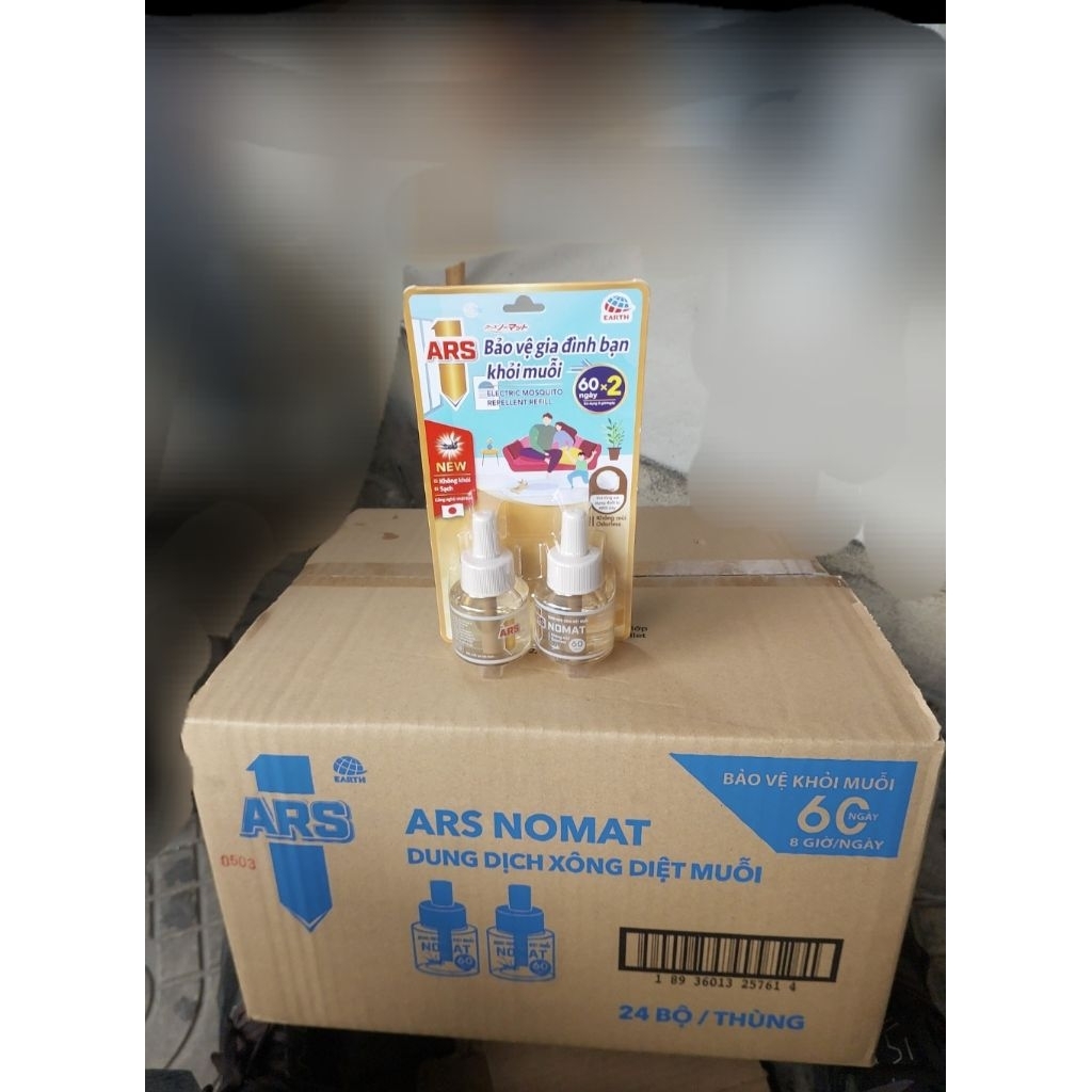 Thùng ( 48 chai ) Tinh dầu Refill sử dụng cho bộ xông đuổi muỗi ARS Nomat P60 từ Nhật Bản