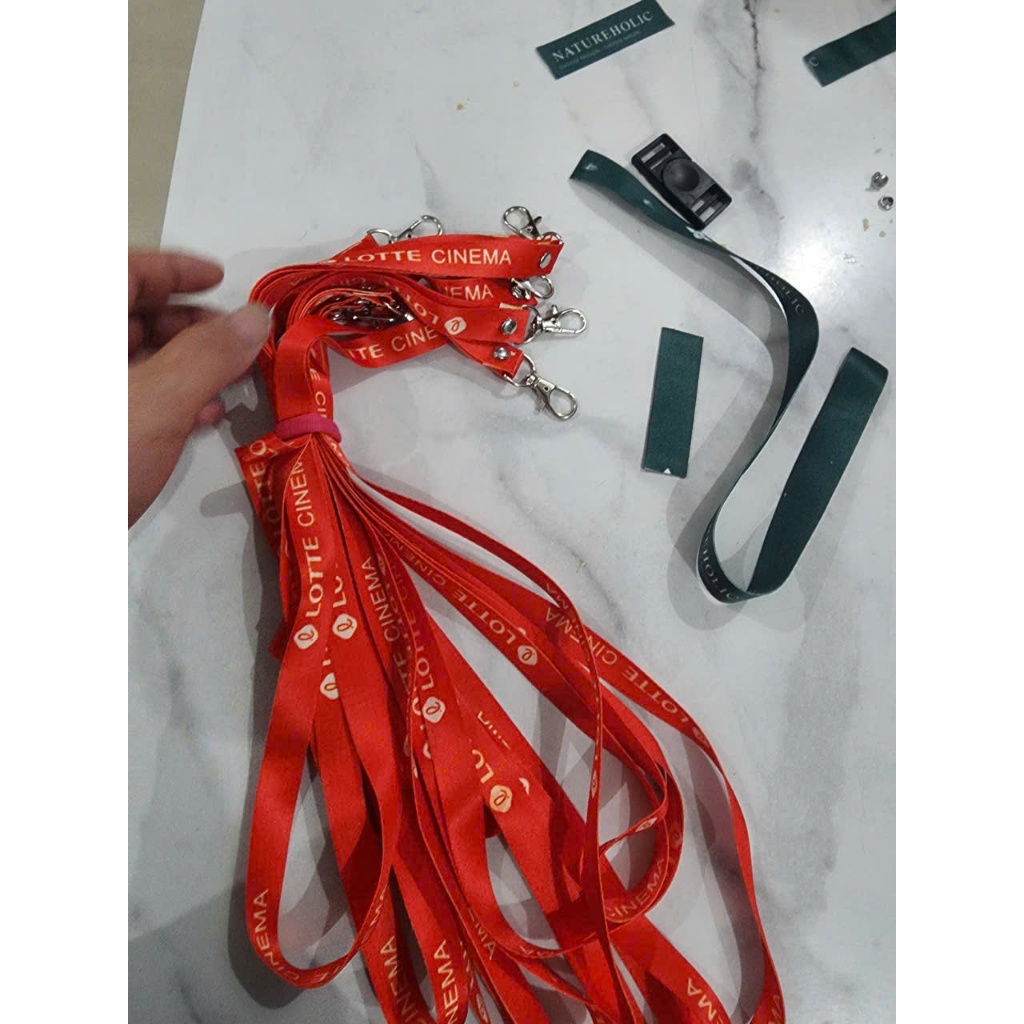 [ NHÂN IN THEO YÊU CÂU ] Dây Đeo Thẻ LOTTE CINEMA 1.5mm An Toàn xfctt
