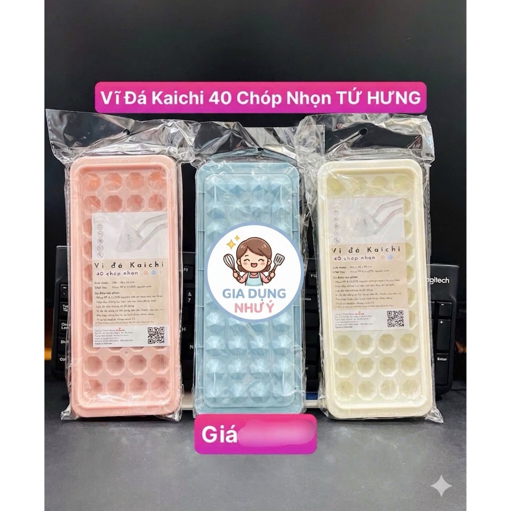 Vỉ Đá Kaichi 40 Viên Chóp Nhọn Tứ Hưng, Khuôn Làm Đá Nhựa An Toàn