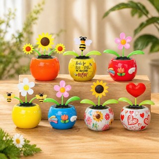 Hoa Hướng Dương Lắc Lư Năng Lượng Mặt Trời – Decor Ô Tô Tự Lắc Không Cần Pin, Trang Trí Taplo, Cửa Sổ Nhà Dễ Thương