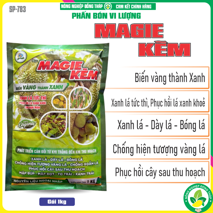 MAGIE KẼM – Biến Vàng Thành Xanh; Xanh Lá Tức Thì (Gói 1Kg)