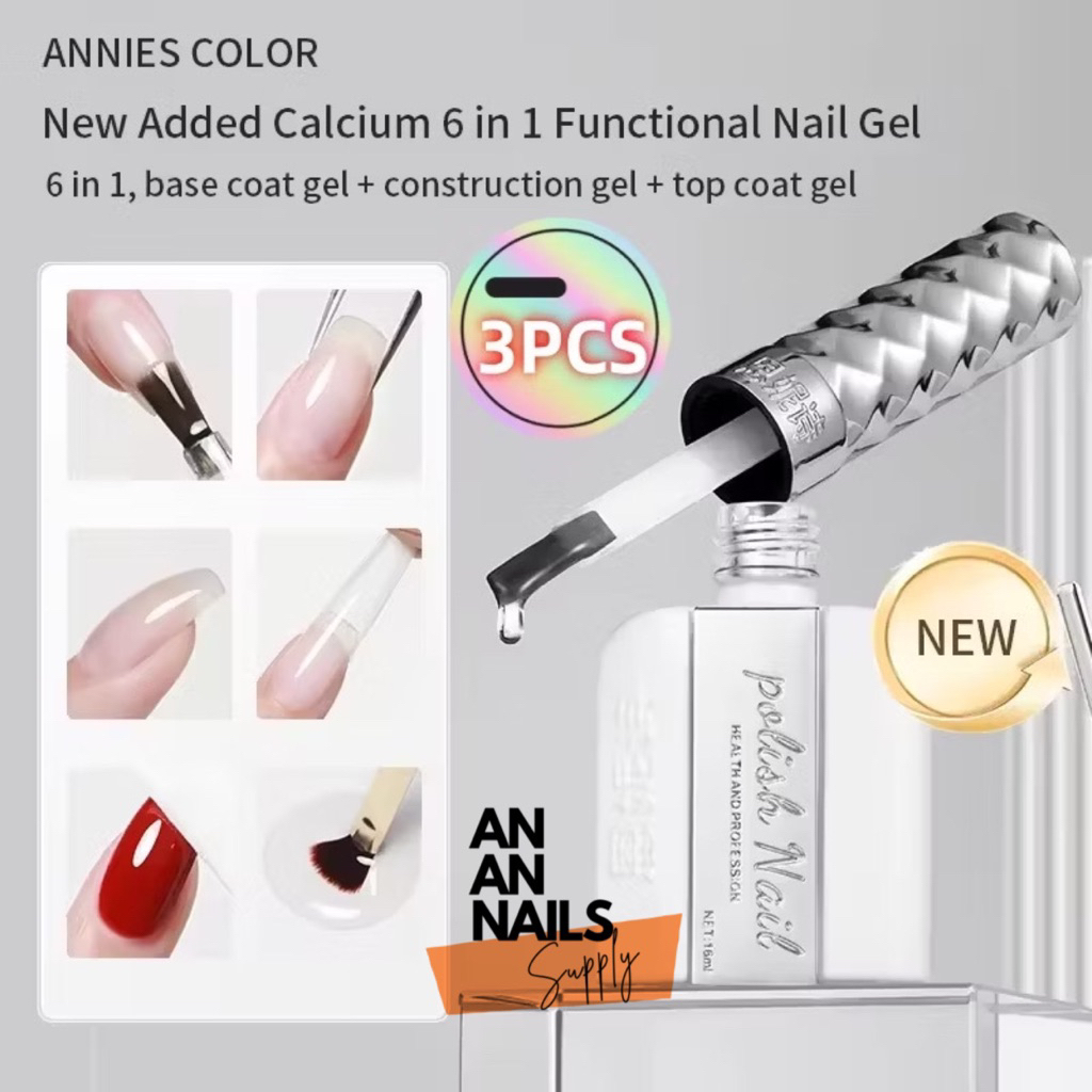 Glue Gel 6in1 Annies Up móng , Cứng, Tạo cầu Form, Phủ ẩn nhũ, 6in1 Glue Gel không bị đục | An an na