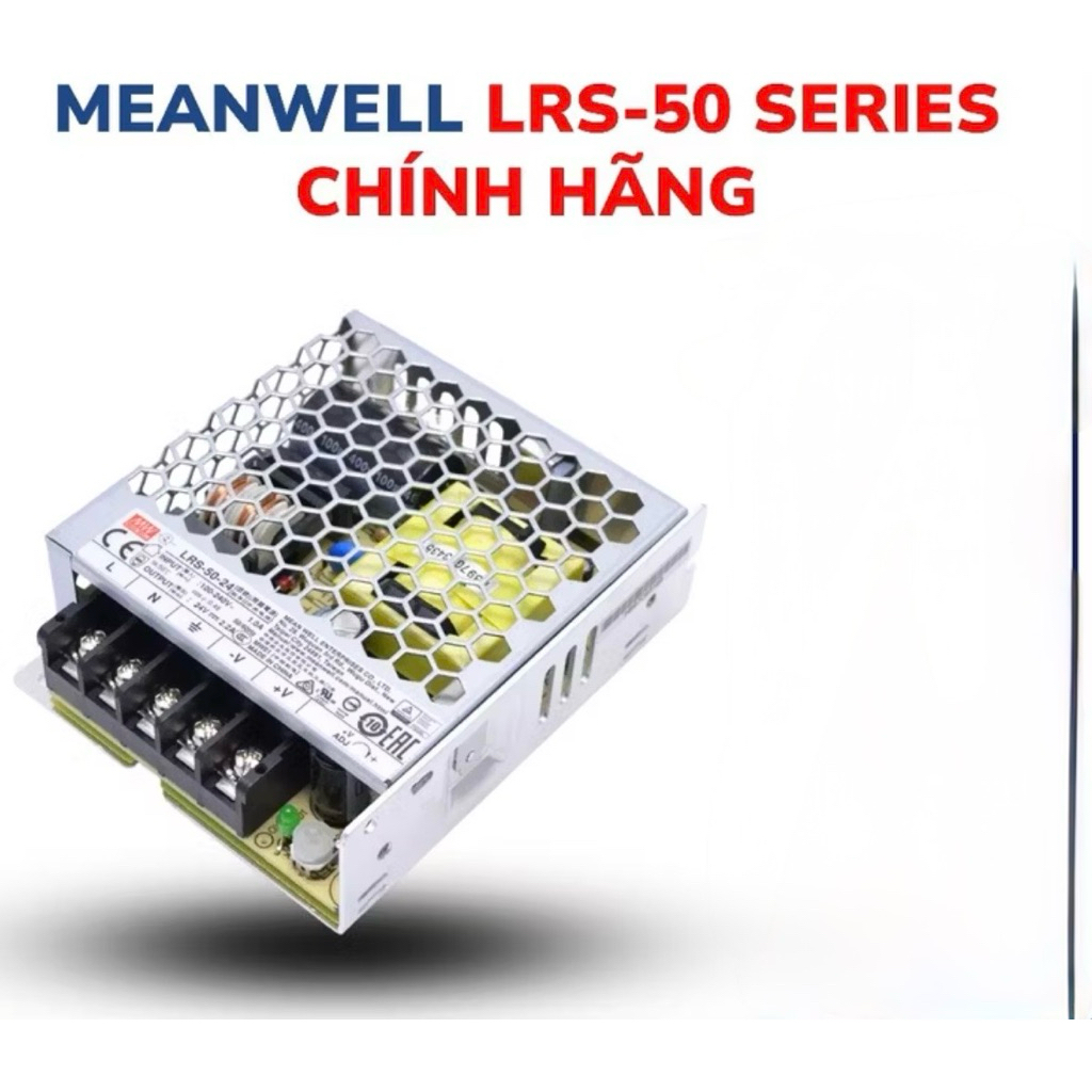 Bộ nguồn tổ ong MEANWELL 50W LRS-50-5, LRS-50-12, LRS-50-15, LRS-50-24, LRS-50-36, LRS-50-48