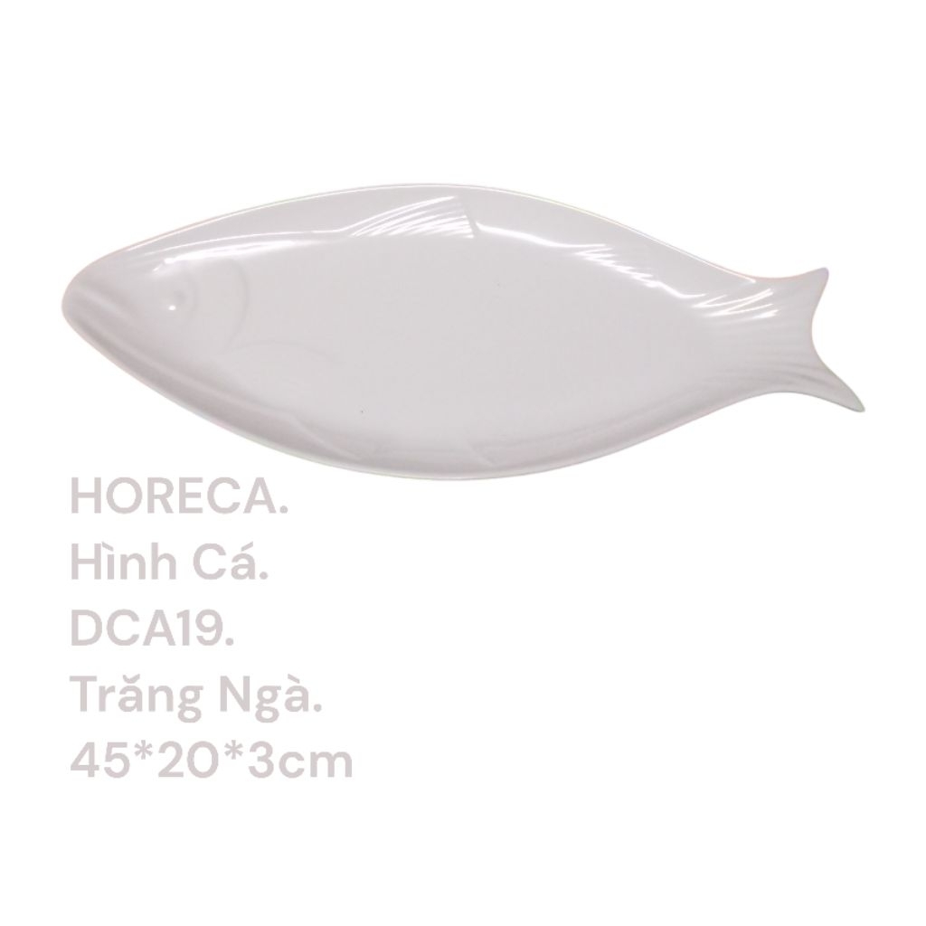 ĐĨA HÌNH CON CÁ MELAMINE HORECA ( DCA 19)