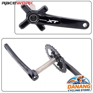Đùi Đĩa Rỗng Xe Đạp MTB 1 Tầng RACEWORK XT | Giò Dĩa MTB, Trục Rỗng, Nhôm Bền Nhẹ