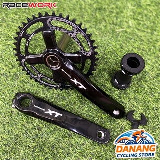 Đùi Đĩa Rỗng Xe Đạp MTB 1 Tầng RACEWORK XT | Giò Dĩa MTB, Trục Rỗng, Nhôm Bền Nhẹ