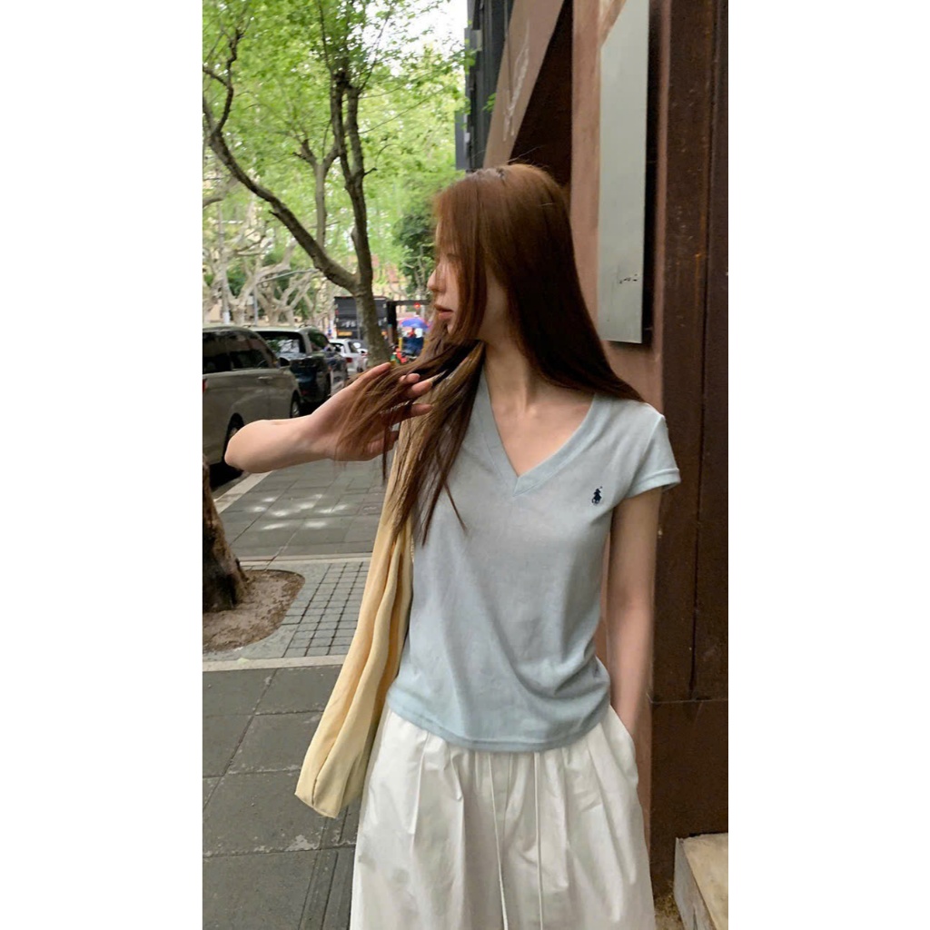 Áo cổ tim RL WG.WE W9158 Laneko 6 màu | BigBuy360 - bigbuy360.vn