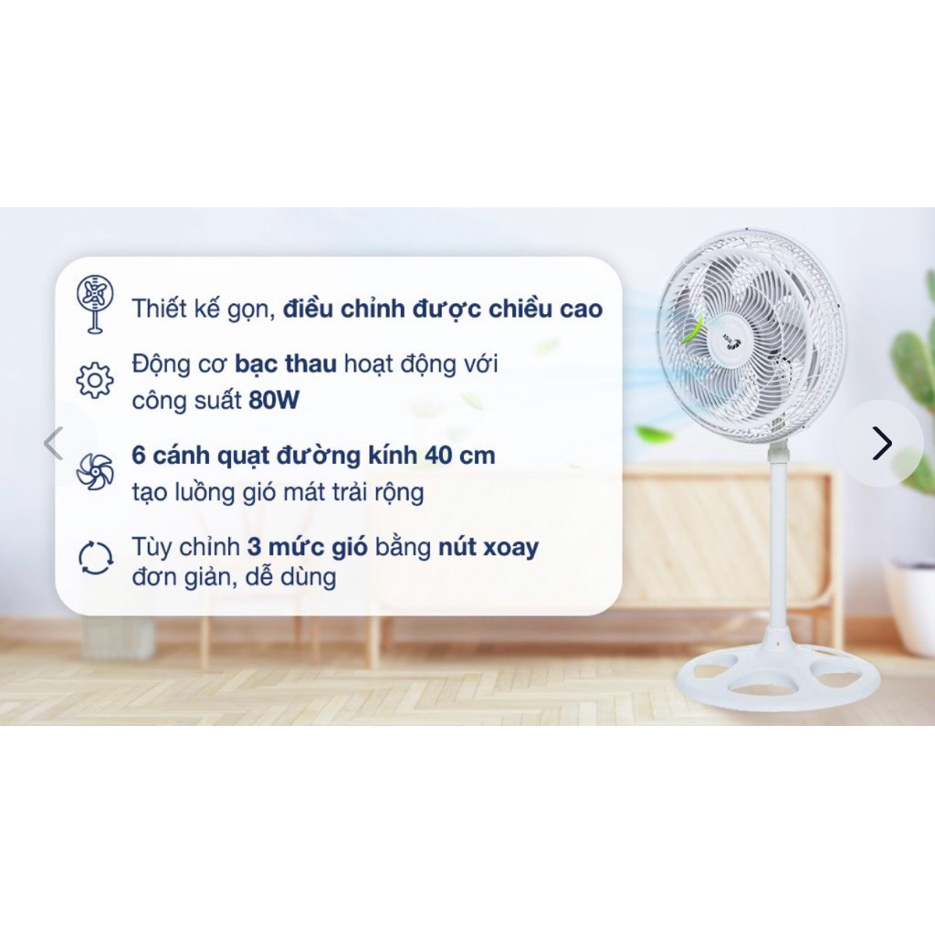 Quạt đứng Asia 6 cánh VY639990 80W
