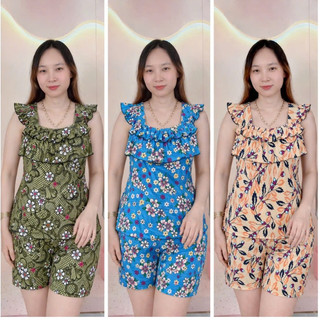 ĐỒ BỘ NỮ ĐÙI THUN ATI, MẶC NHÀ, MÁT MẺ THOẢI MÁI 38kg đến 70kg