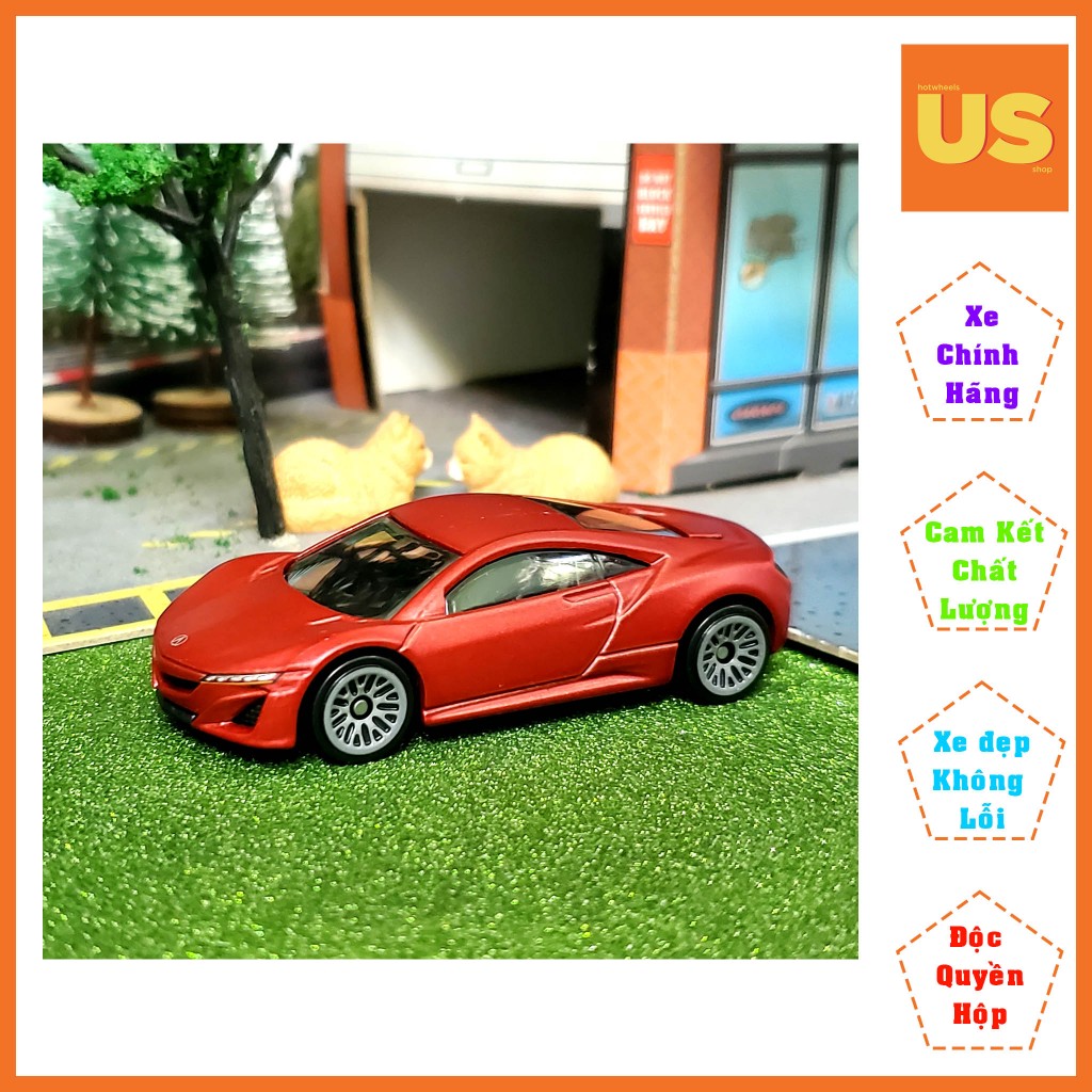 Xe Mô Hình Hot Wheels 12 Acura NSX Concept Độc Quyền Hộp 9, 10 – Chính Hãng US (Không Card) Multi-Pa