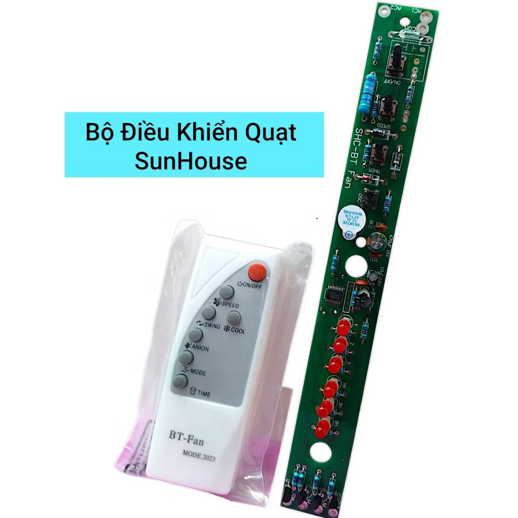 Bo mạch điều khiển quạt sunhouse kèm khiển