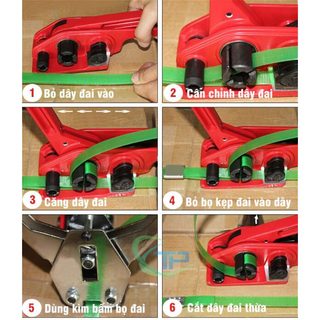 Bộ dụng cụ kẹp nhiệt dây đai
