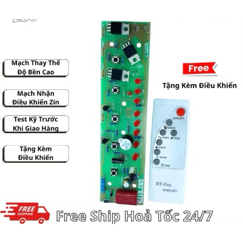 Bo mạch quạt hơi nước Sunhouse thay thế