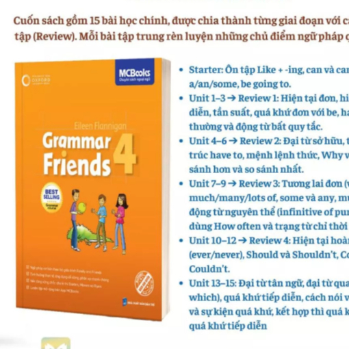 Sách - Grammar Friends 4 - Tài liệu học Tiếng Anh chuẩn quốc tế Tiểu học và THCS - MC
