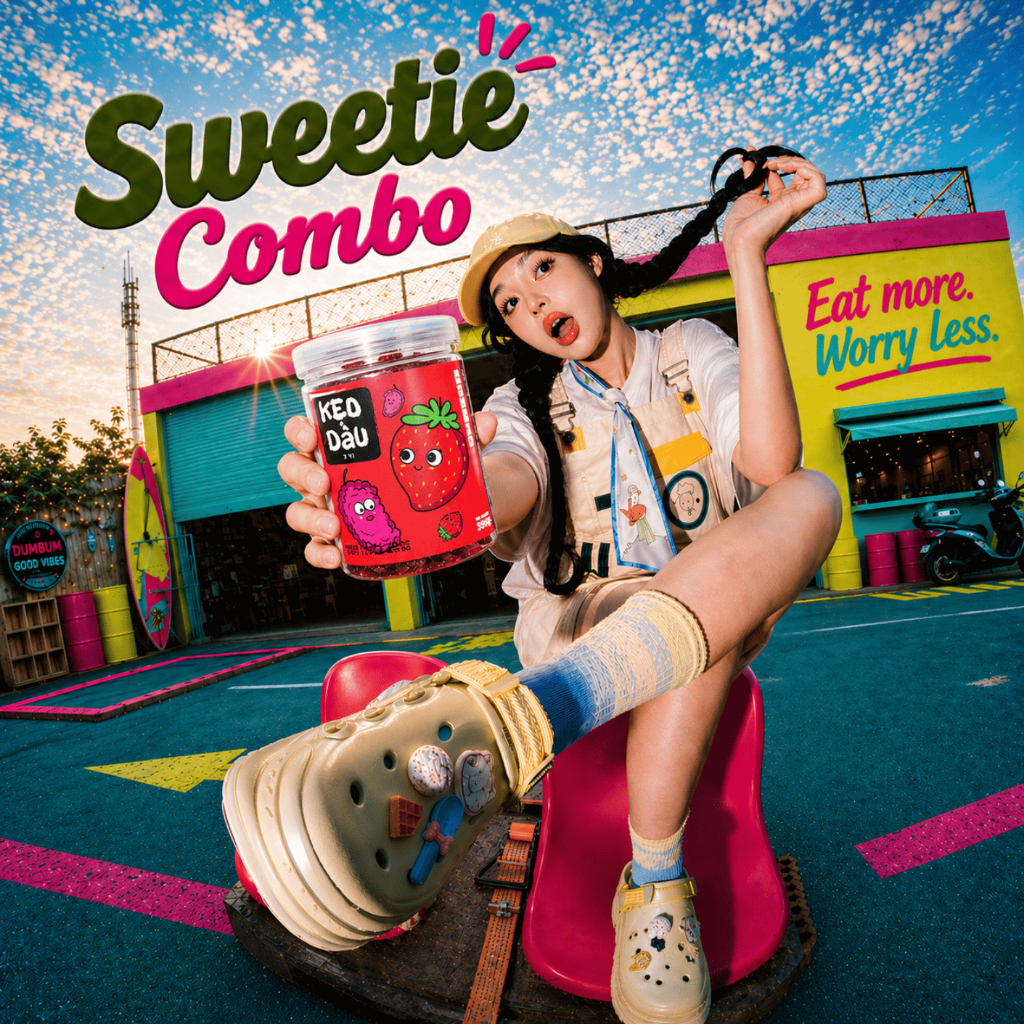 Sweetie Combo các món kẹo Dum Bum ngon nhức nách