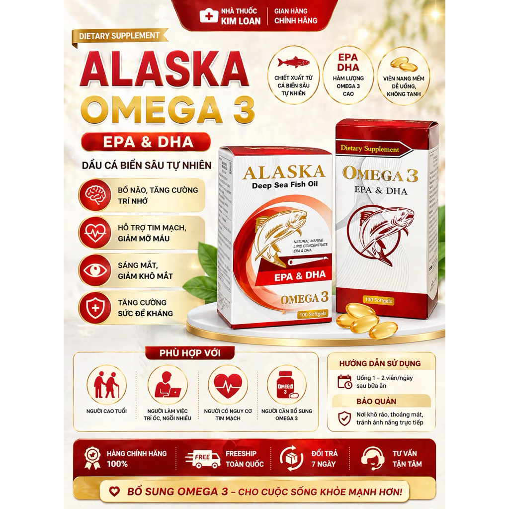 Omega 3 - Alaska-Mỹ