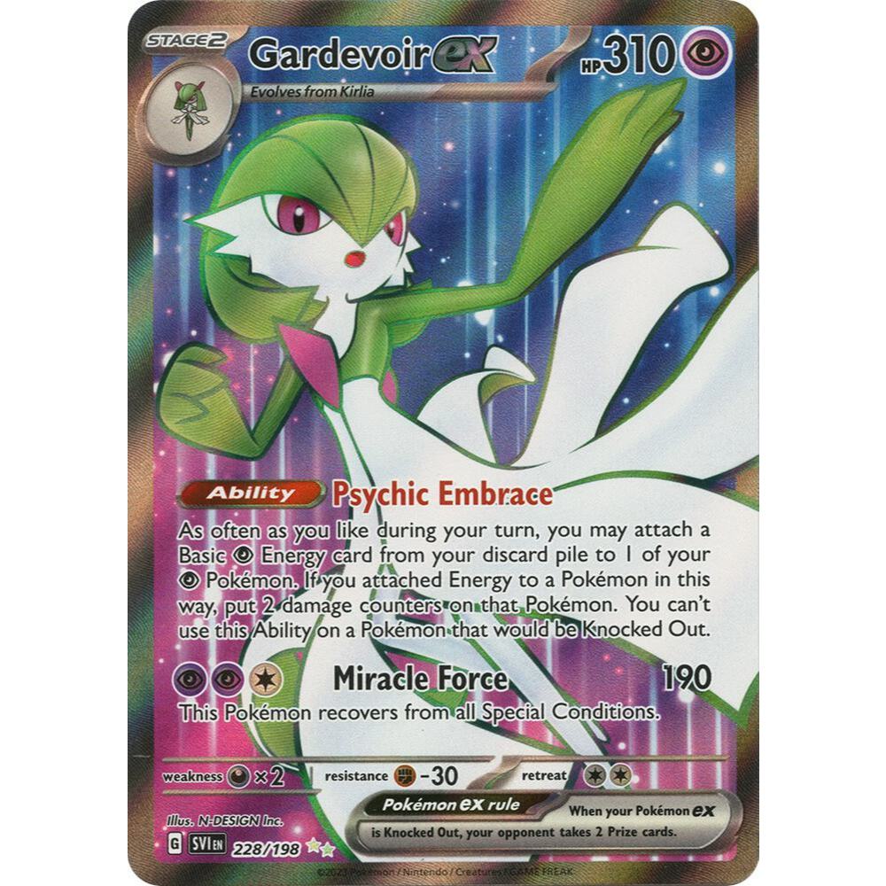 [KW2 Pokemon] [EN] Thẻ Gardevoir ex - 228/198 - Ultra Rare