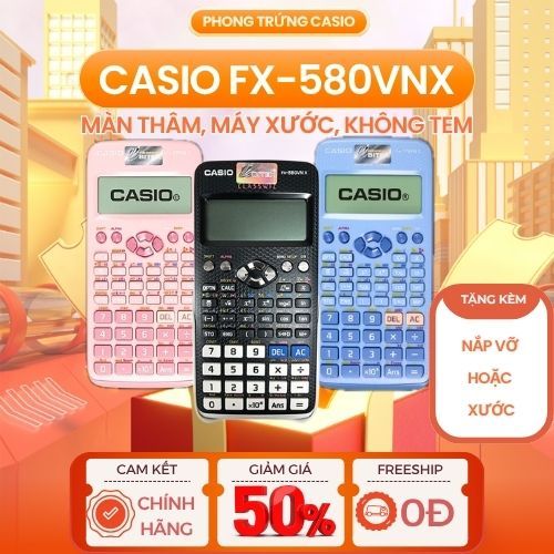[SIÊU RẺ] Máy Tính Casio fx-580VN X Cũ Màu Đen/ xanh/ hồng dành cho học sinh, sinh viên