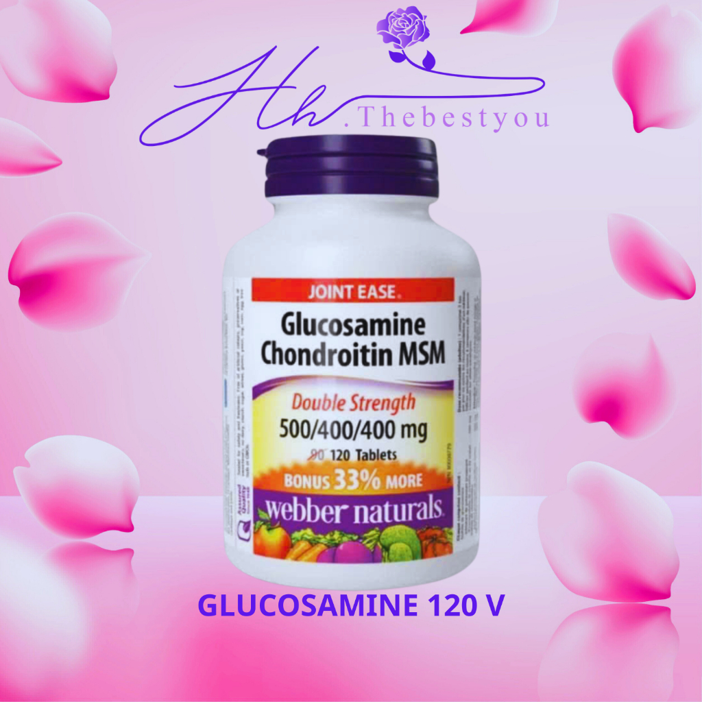 (HÀNG CÔNG TY) GLUCOSAMINE CHONDROITIN MSM WEBBER NATURALS 120v