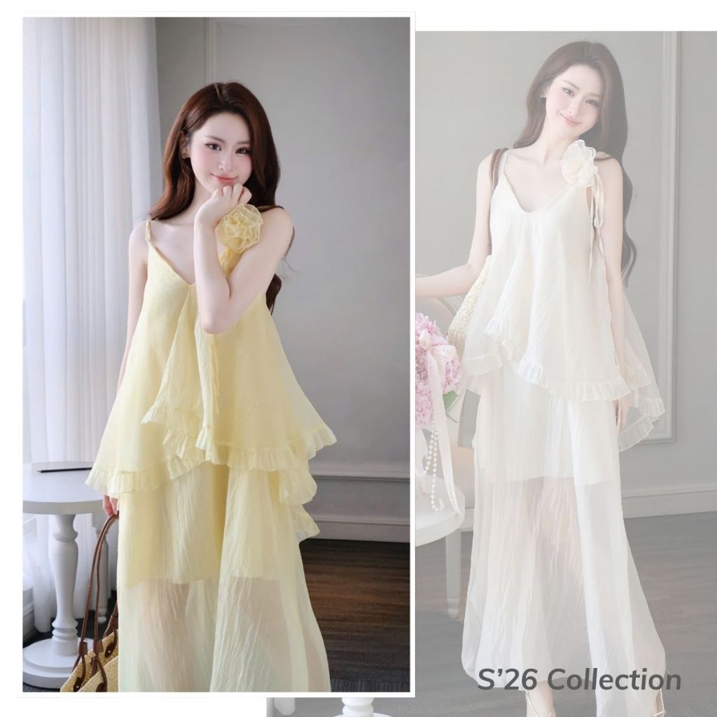 [Summer 2026] Váy Hai Dây Suông Mềm Mại Thoải Mái Đón Hè Thời Trang Nữ Lavish Design - V1290